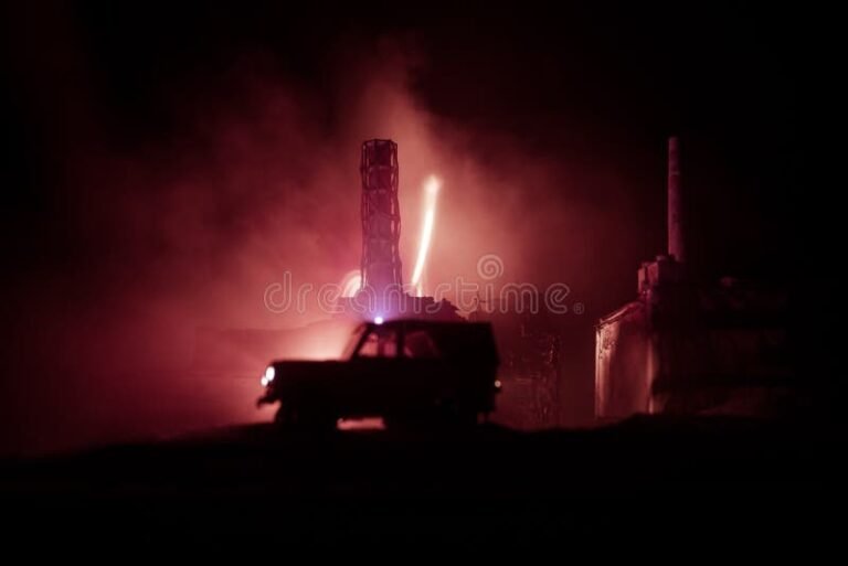 auto abandonado estacion policial noche