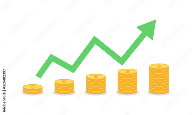 bolsa de valores inversion grafica flechas