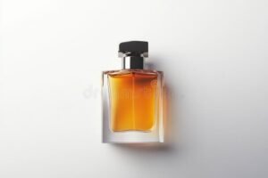botellas de perfume elegantes sobre fondo blanco