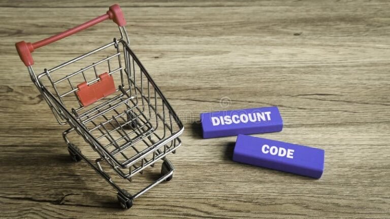 carrito de compras con productos en descuento