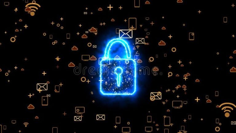 icono de bloqueo en redes sociales digitales