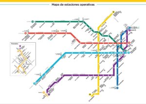 mapa colorido del subte de buenos aires