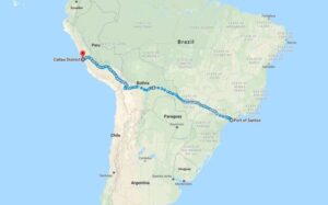 mapa de argentina y puerto rico conectados