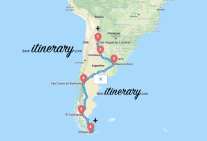 mapa ruta buenos aires a san miguel