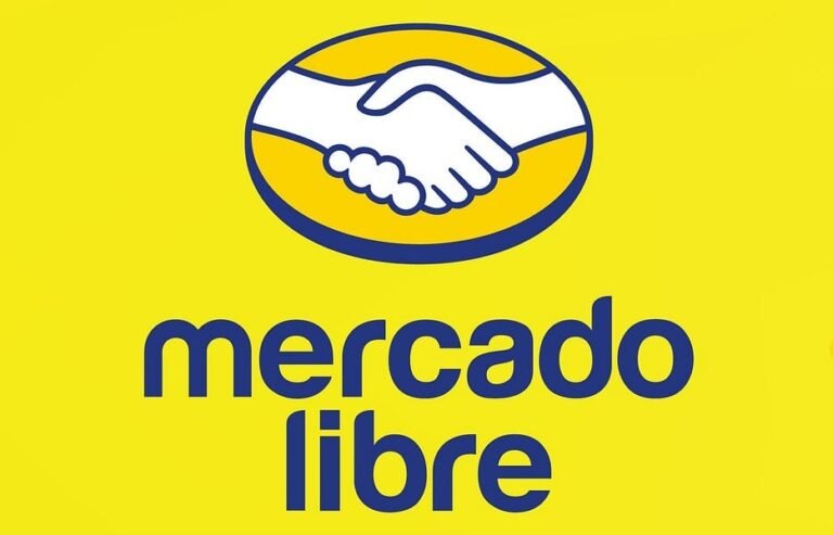 mercado libre logo con monedas y billetes