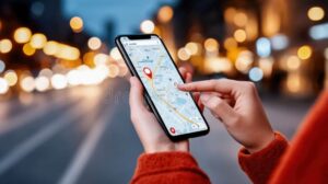 persona usando smartphone con configuracion abierta