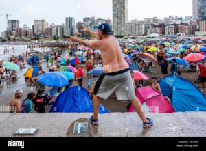 playa techada en mar del plata lluvia