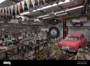 repuestos y motores automotrices en taller argentino