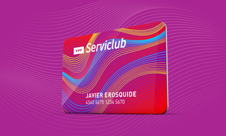 tarjeta de membresia ypf serviclub brillante