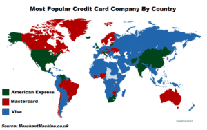 tarjeta mastercard y mapa del mundo