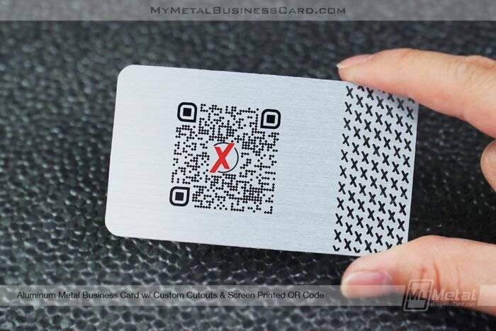 tarjetas personales con codigo qr elegante